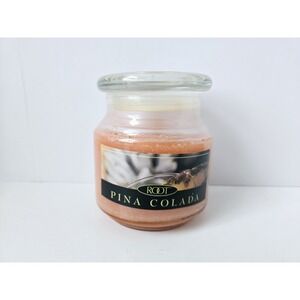 Root candle glass jar unburnt Queen Bee Jars A. I Root Pina Colada